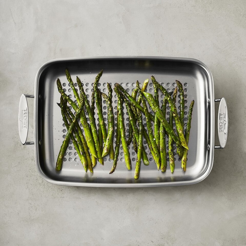 AllClad Stainless Steel Outdoor Roasting Pan Williams Sonoma Australia
